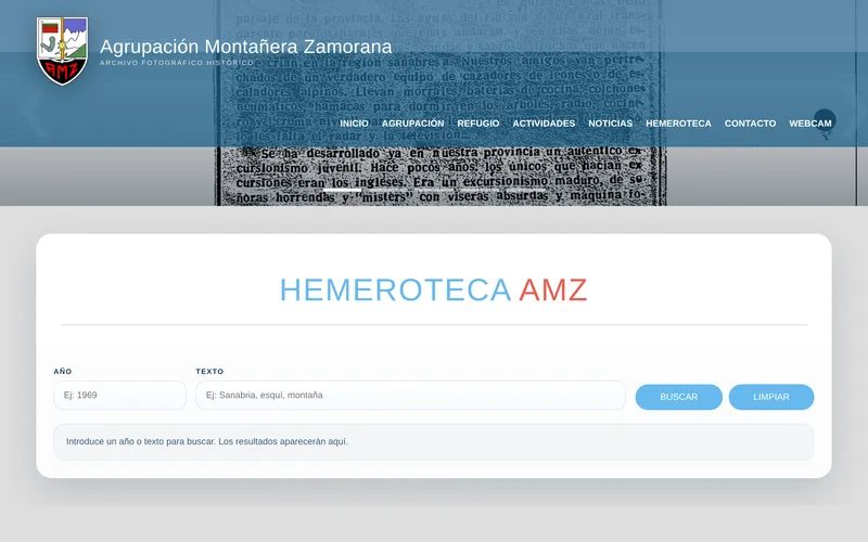 Hemeroteca de la Agrupación Montanera Zamorana