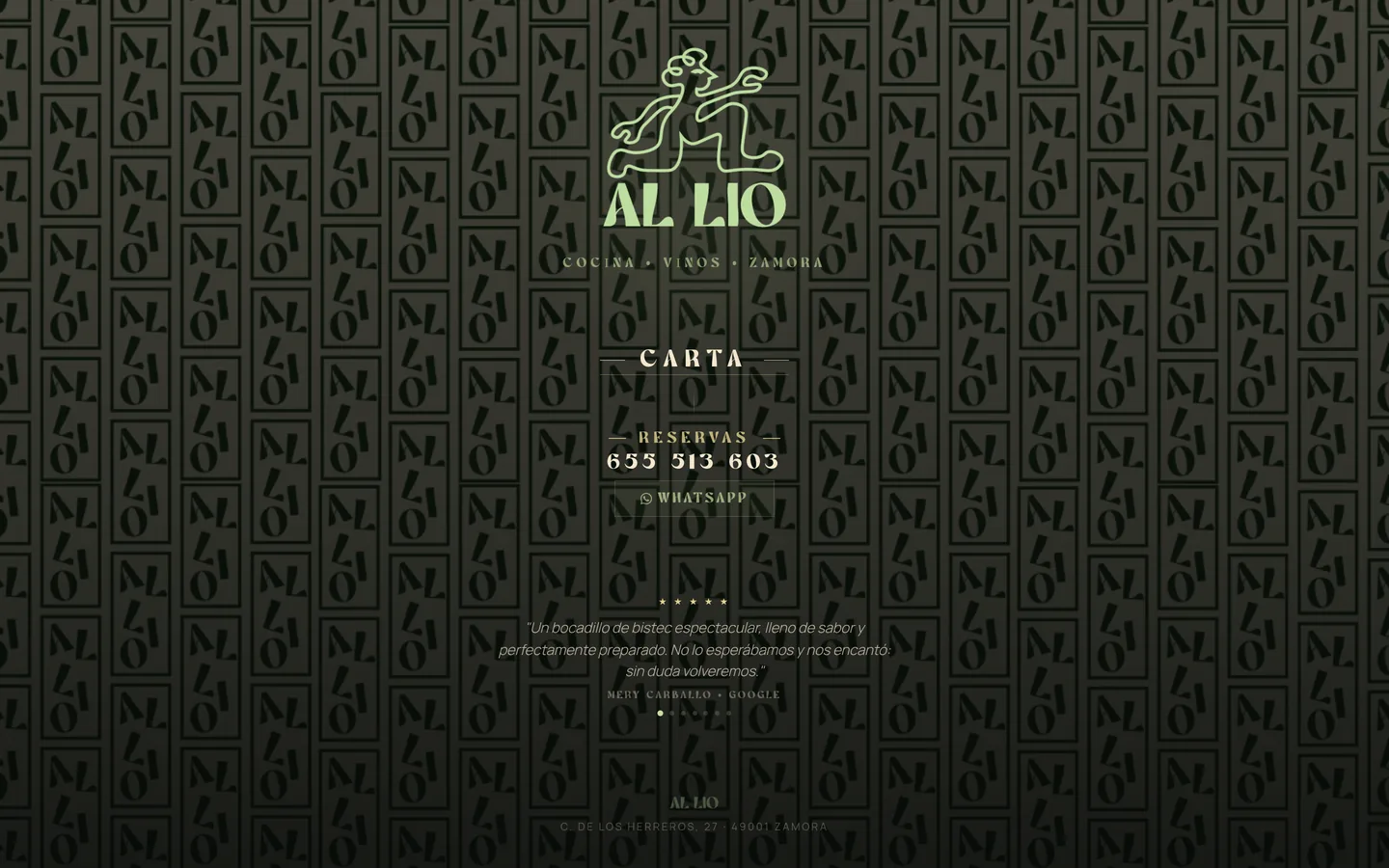 Captura de la web de Al Lío