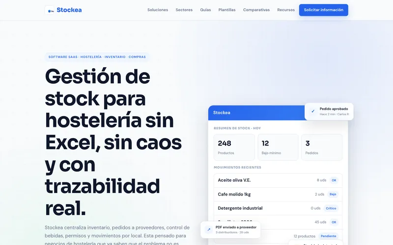Web de Stockea